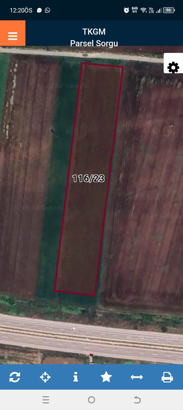 Erbaa tepe kışla D100 karayolu üzerinde 7317 m2 satılık tarla - Resim 7